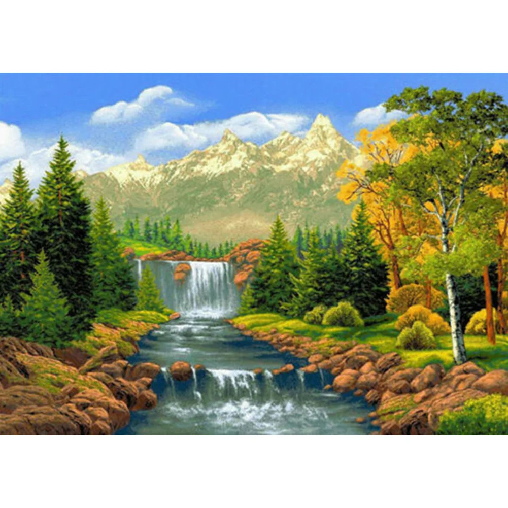 Full Square Diamond Painting - Waterfall