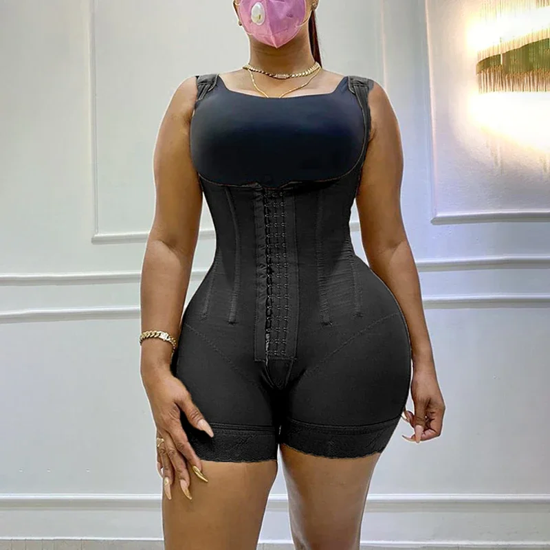 Billionm Women'S Gaine Amincissante Femme Ventre Plat Bodyshaper High Compression Abdomen Control Double Open Bodysuit Waist Trainer