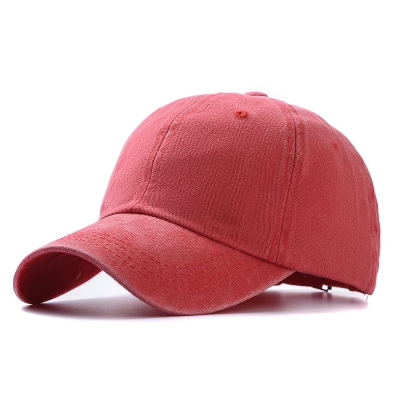 Fashion Washed Cotton Hats Solid Color Baseball Caps Outdoor Caps Sun Hats