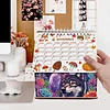 5D/DIY Kalender Kristallmalerei Schreibtisch Kalender Kit Heimdekoration (Wolf)