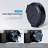 Camera Automatic Lens Cover Compatible With Leica D-LUX 8 Typ109, Fuji X100T X100S X70 X100V X100F, Panasonic 12-32mmLUMIX GF9 GX85 GF8 GF10 Camera Cover Dust And Scratch Proof lens Protector Does Not Need To Be Removed
