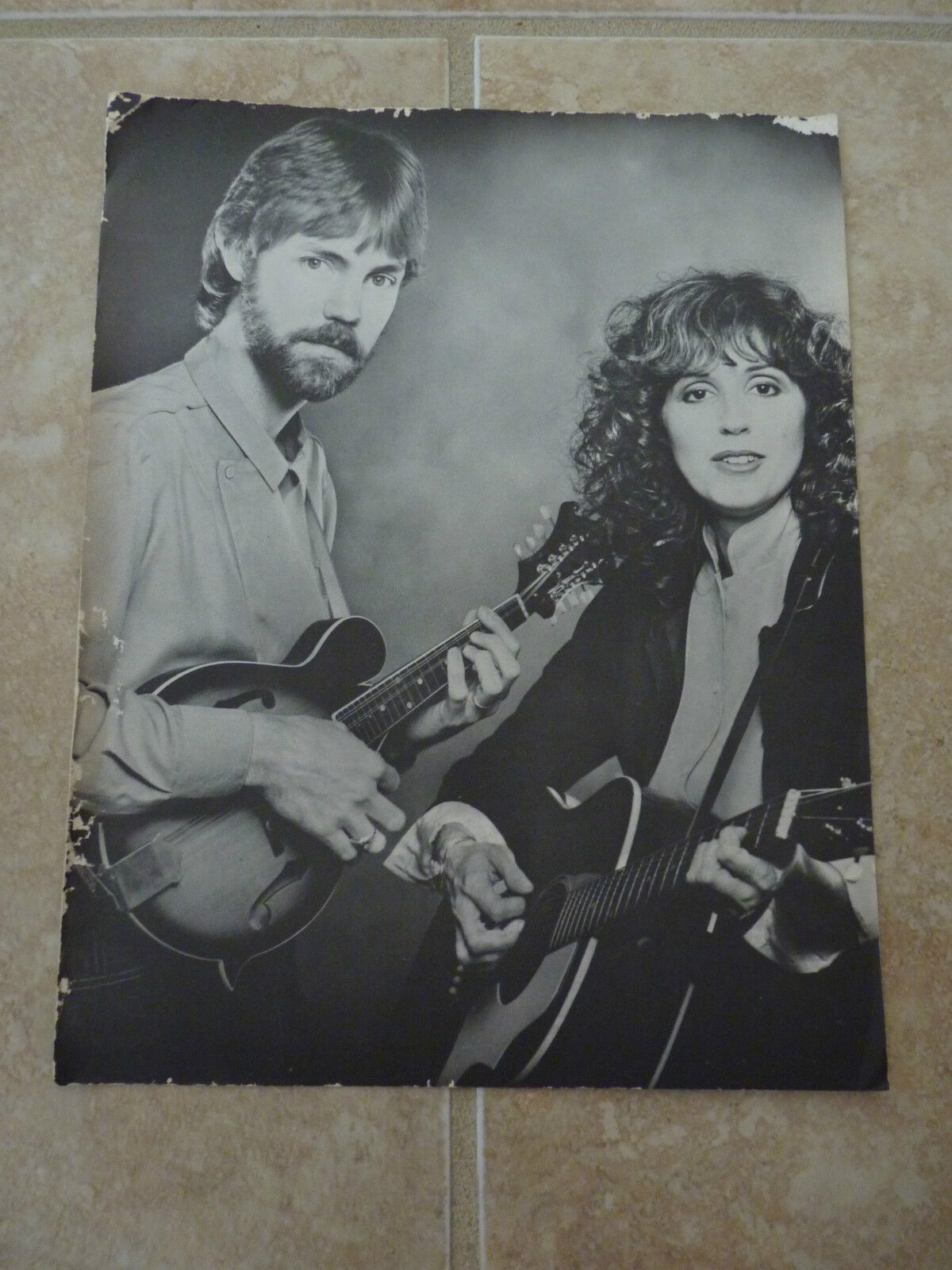 Rick & Janis Carnes 8.5x11 Double Sided WB B&W Publicity Picture Promo Photo Poster painting