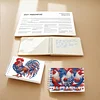 2 Pack USA Flag Rooster DIY Diamond Art Spiral Notebook Kit 80 Pages No Lines