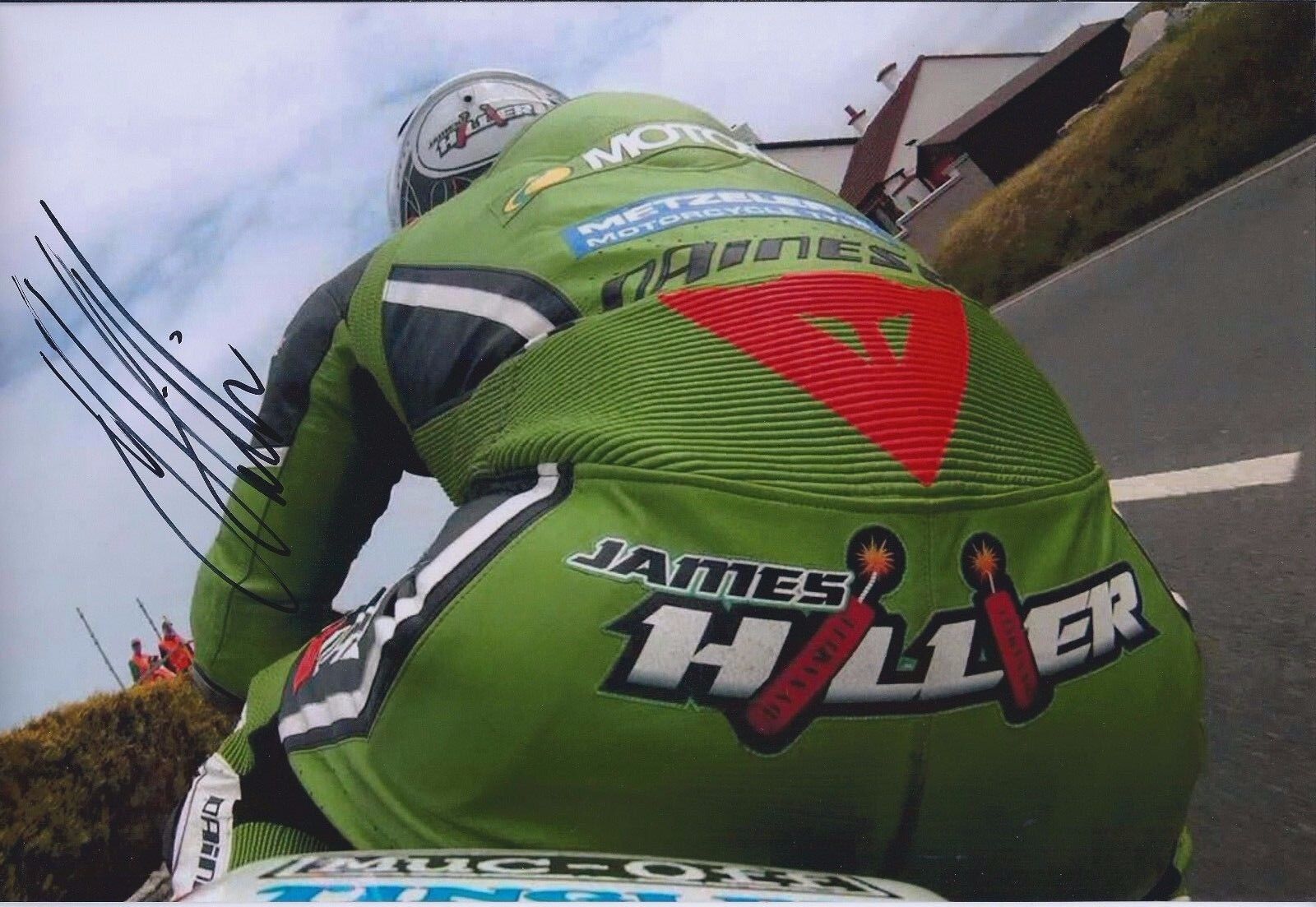 James HILLIER SIGNED Autograph Photo Poster painting AFTAL COA Isle of Man TT WINNER Kawasaki