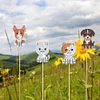 8Pcs Diamond Painting Dog Stick Stakes Diamond Art Ornaments