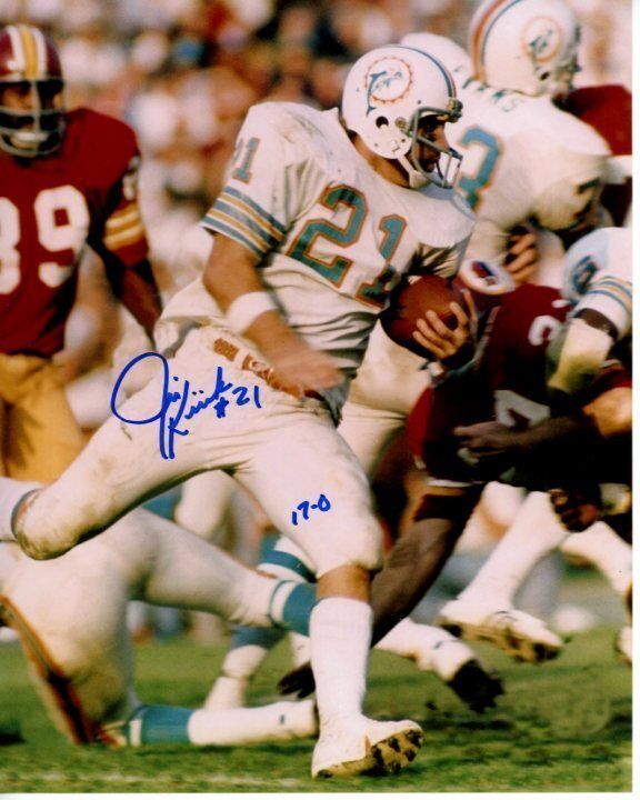 JIM KIICK signed autographed NFL MIAMI DOLPHINS Photo Poster painting