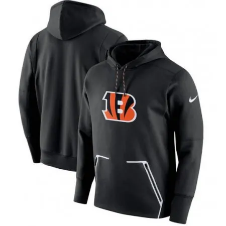 Men's  Cincinnati Bengals Black Champ Drive Vapor Speed Pullover Hoodie