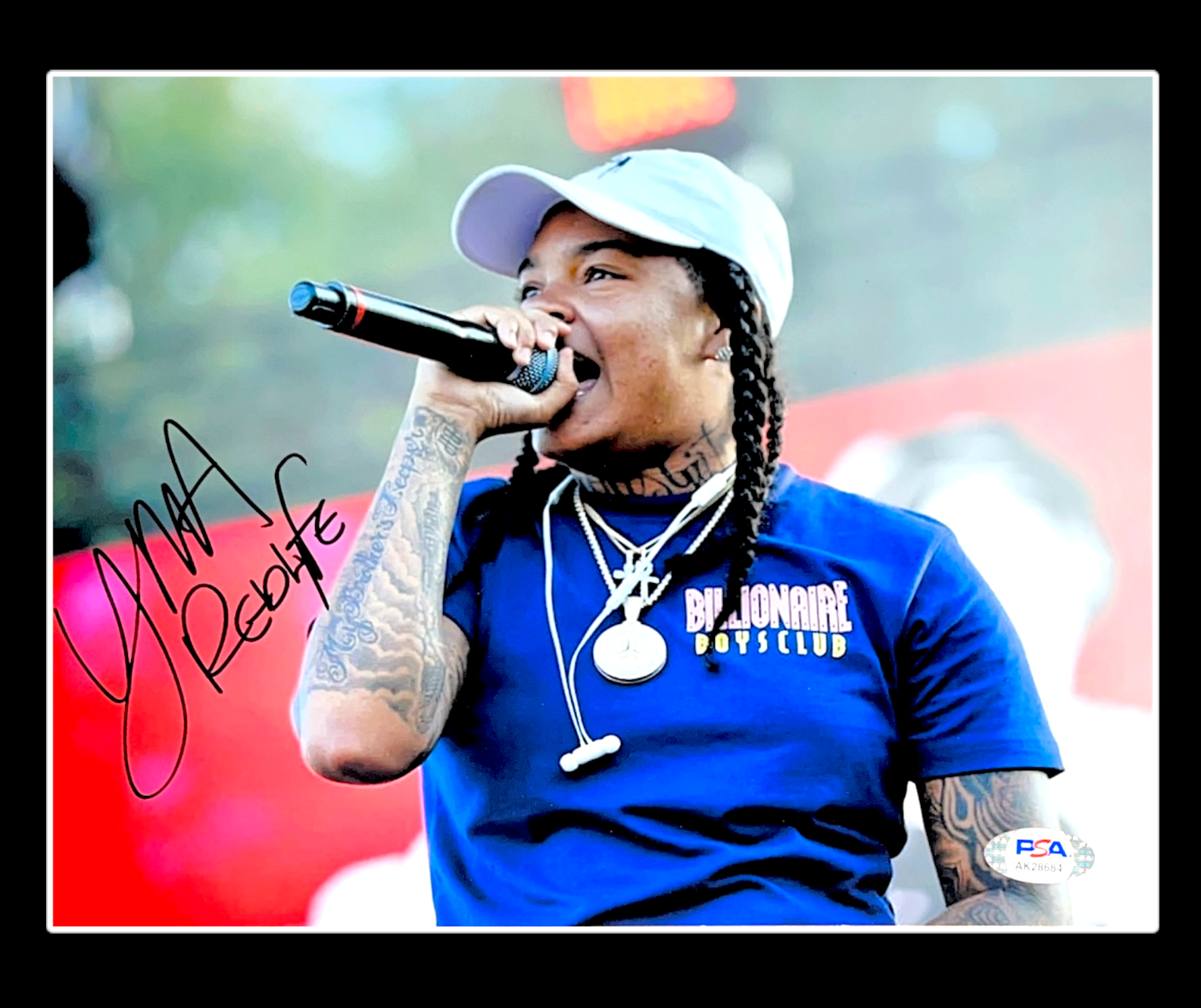 YOUNG MA HAND SIGNED AUTOGRAPHED INSCRIBED HIP HOP 8X10 Photo Poster painting WITH PSA DNA COA 2