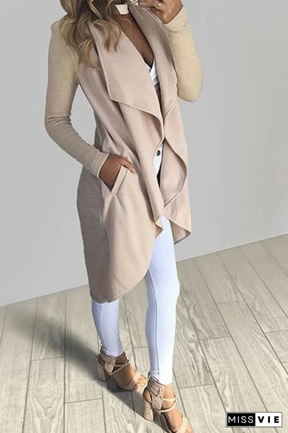 Long Big Lapel Wind Coat