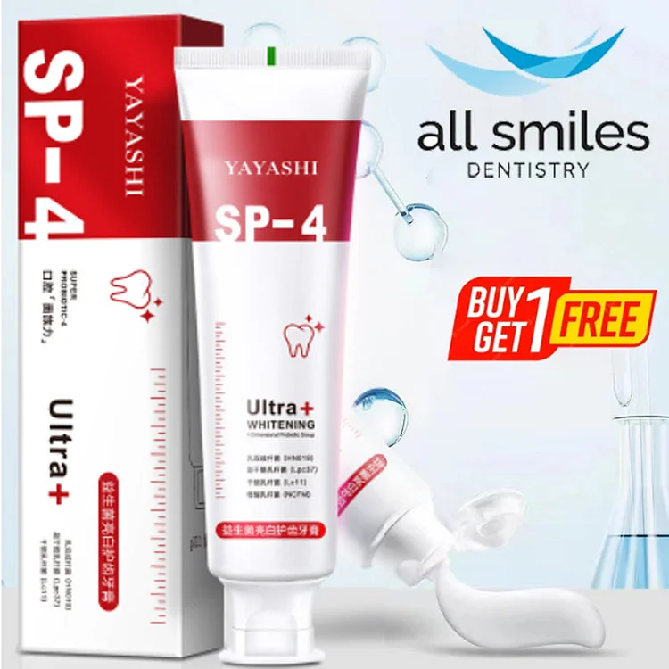 All Smiles -Brightening & Stain Removing Probiotic Toothpaste