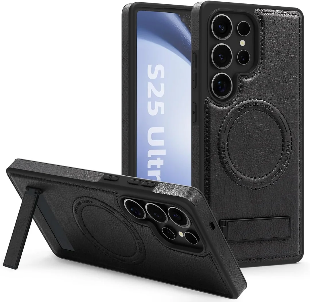 Samsung Galaxy Z Fold 6 Leather Case Magnetic Protective Case Holder Phone Case