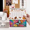 5D/DIY Kalender Kristallmalerei Schreibtischkalender Kit Heimdekorationen (Schmetterling)