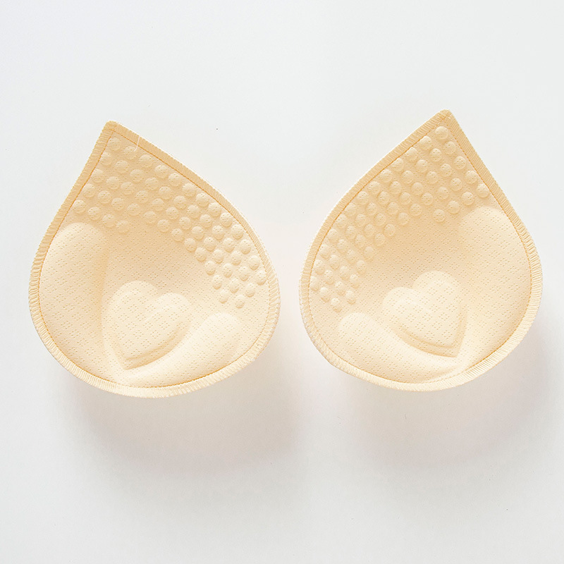 Bayuyun Bikini Bra Padding Chest Cups Pad Women Clothes Inserts Accessories Breast Bra Inserts Reusable Water Drop Shape Breast Lingerie