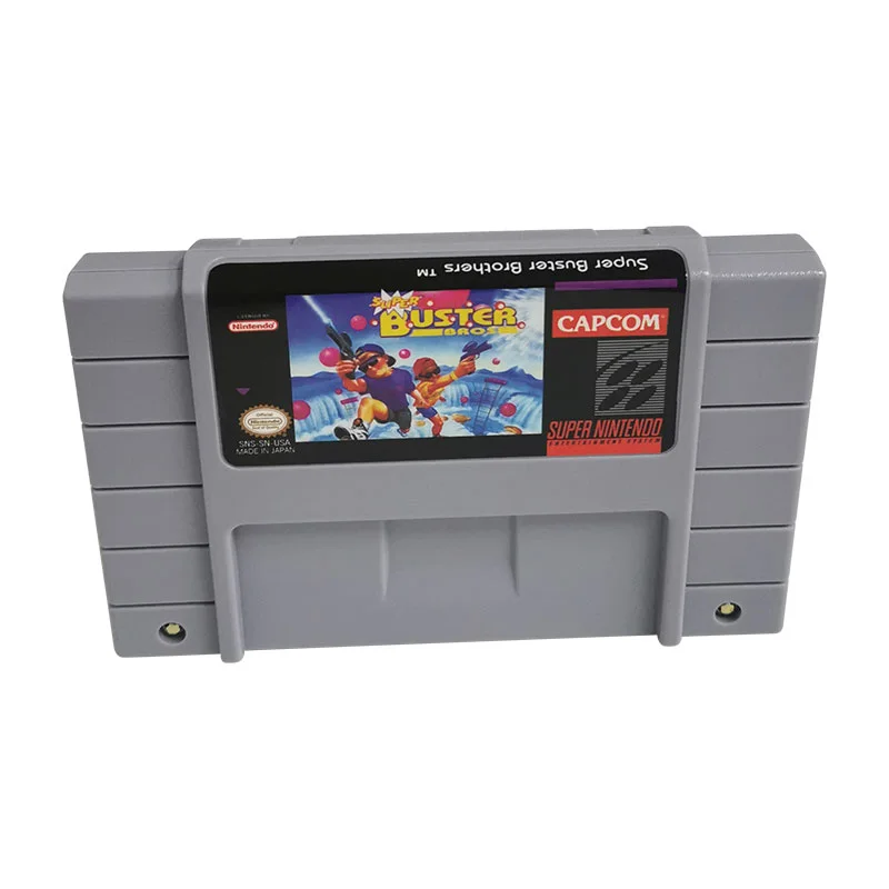 Super Buster Bros SNES For Super Nintendo Entertainment System - 16 Bit US Version Game Cartridge