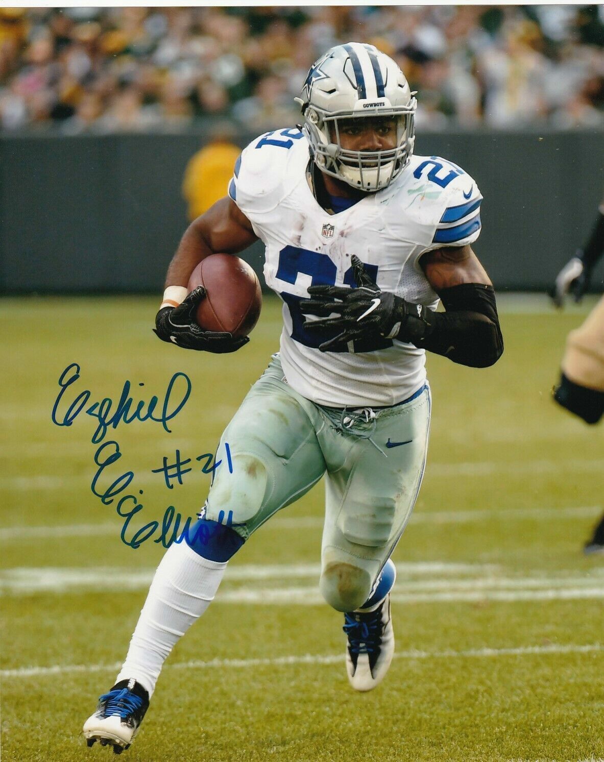 Ezekiel Elliott Autographed Signed 8x10 Photo Poster painting ( Cowboys ) REPRINT