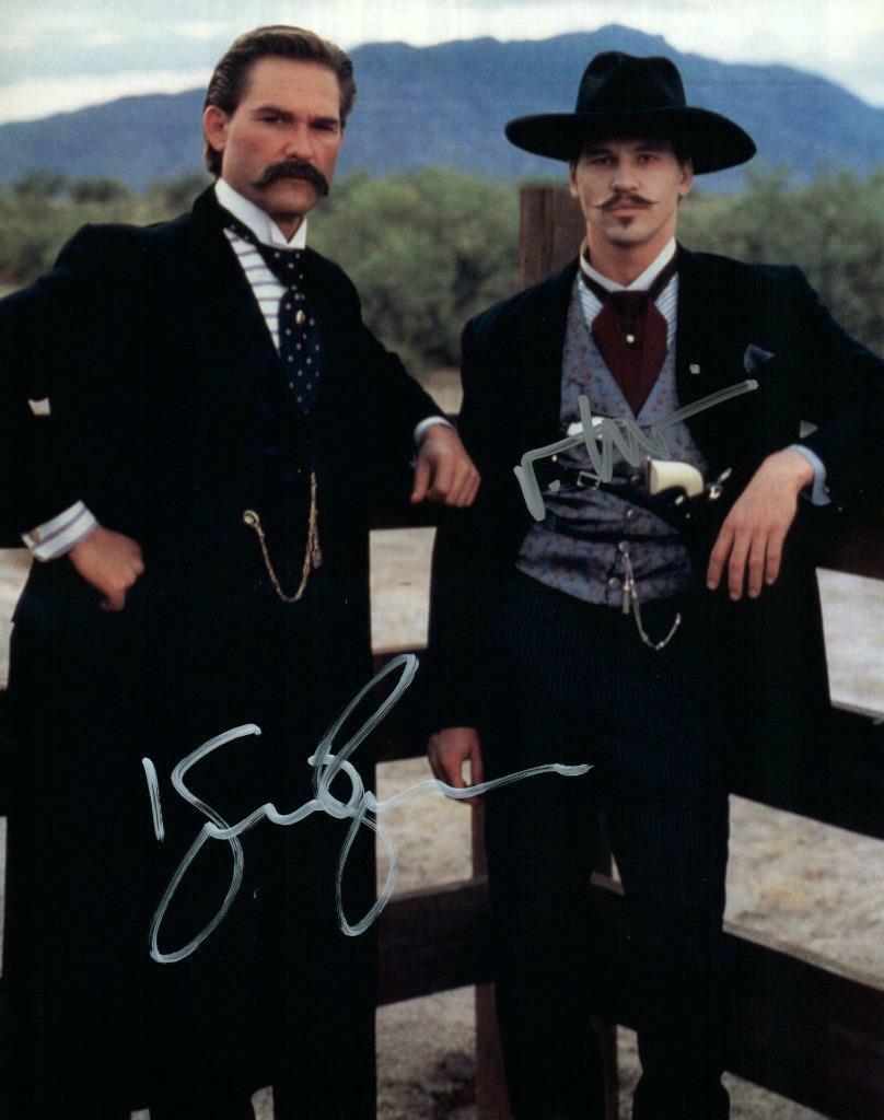 Val Kilmer Kurt Russell signed 8x10 Photo Poster painting autograph Picture autographed and COA