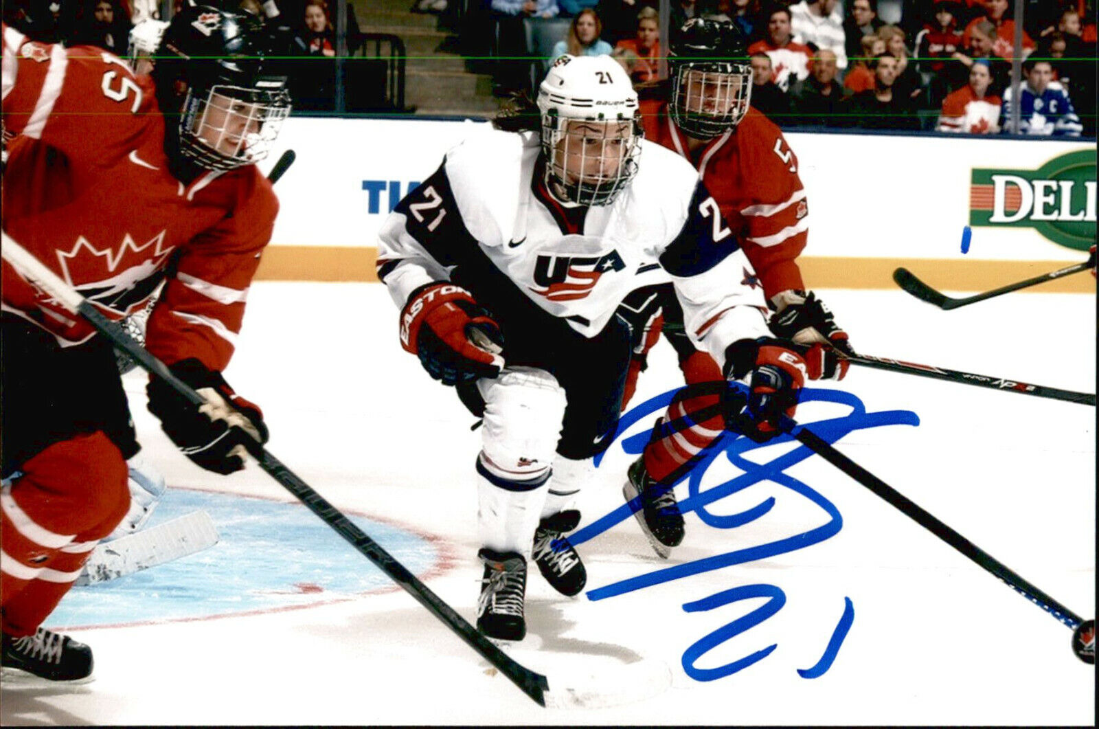 Hilary Knight SIGNED 4x6 Photo Poster painting TEAM USA WOMENS HOCKEY / OLYMPIC GOLD MEDAL