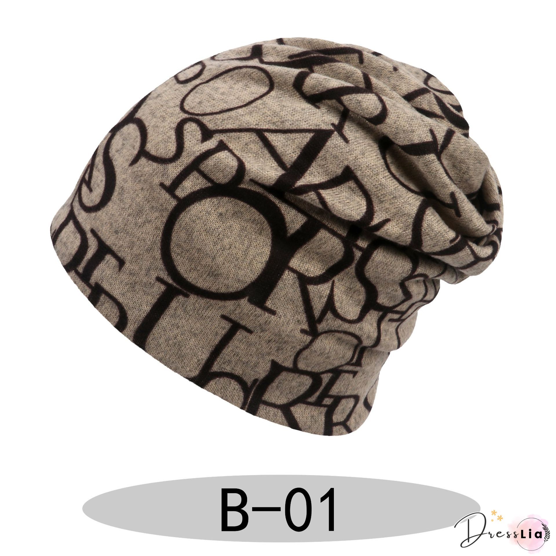 Women Color-Block Casual Knitted Hats