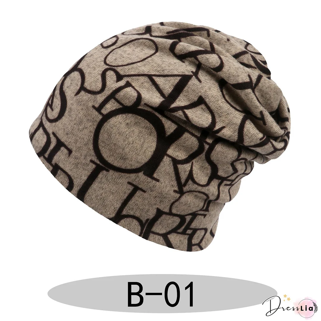 Women Color-Block Casual Knitted Hats