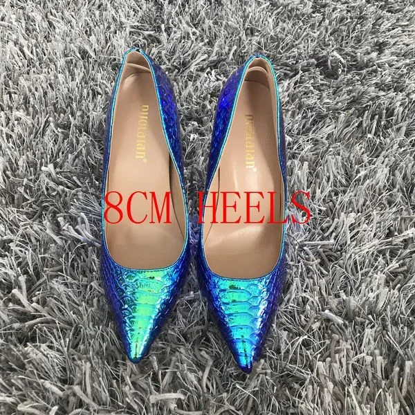 2020 New fashion woman shoes snake printing party wedding shoes big size 35-42 sexy pointed toe high heels pumps women shoes