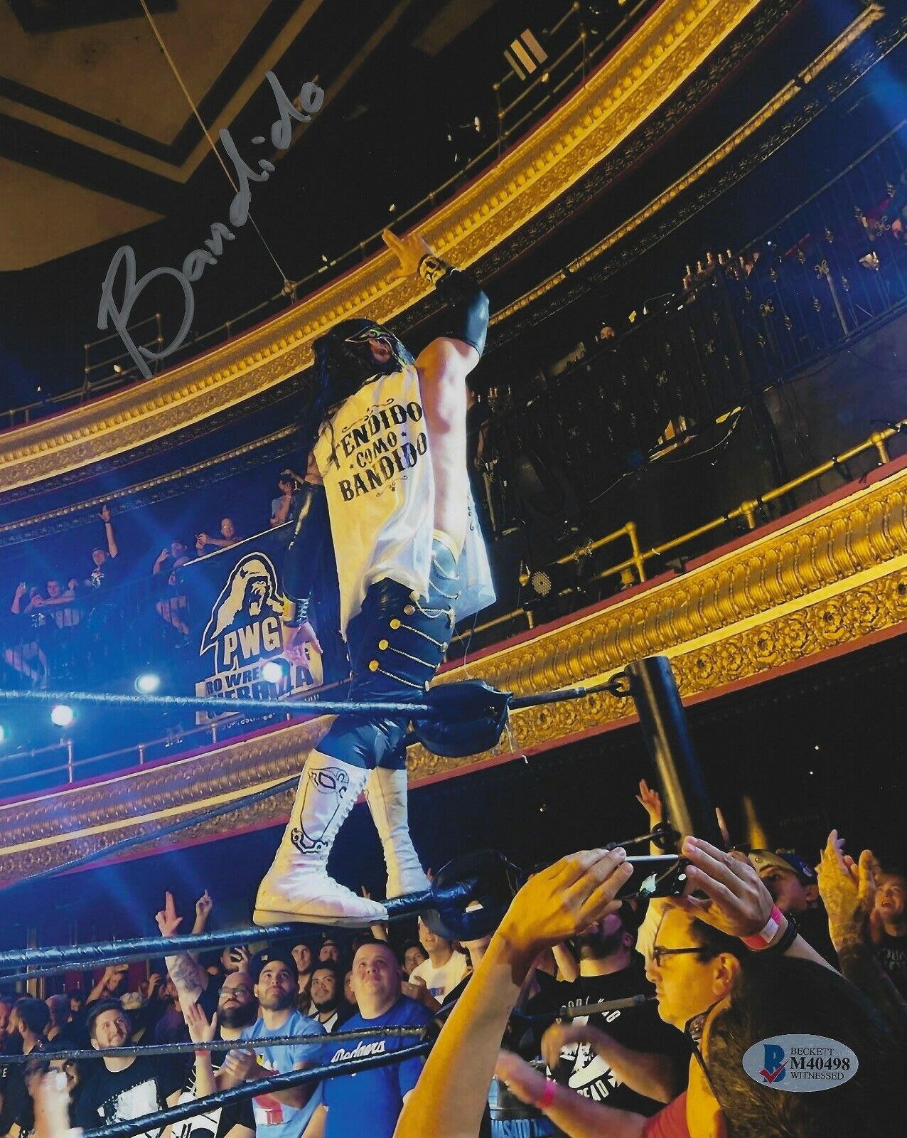 Bandido Signed 8x10 Photo Poster painting BAS Beckett COA All In ROH PWG AAA Picture Autograph 8