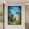 (Big Size)Fairy Tale House - 11CT Stamped Cross Stitch 50*70cm/19.69*27.56in