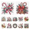 12pcs Christmas Candy-11CT Stamped Cross Stitch Set 12.5*12.5cm/4.92*4.92in tapestrymarket