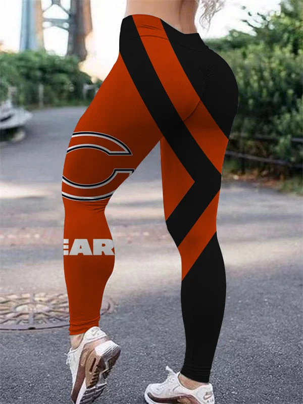 Chicago Bears Women's High Waist  Push Up Print Lounge Leggings