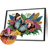 Diamond Painting-DIY Crystal Rhinestone Flowers Flower Butterfly