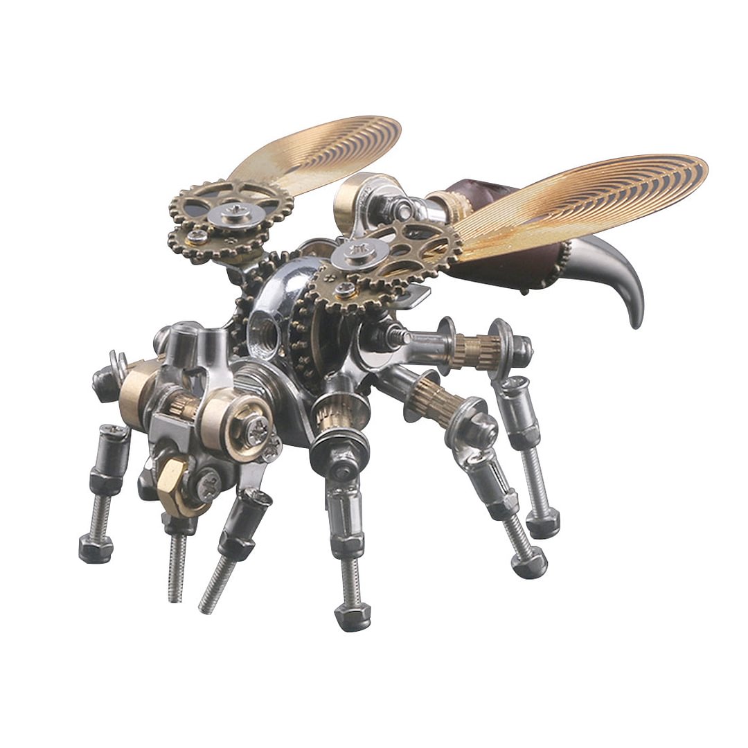 126Pcs DIY Steampunk Metal Hornet Bugs 3D Metal Assembly Model Kit,okpuzzle,3dpuzzle,puzzle shop,puzzle store