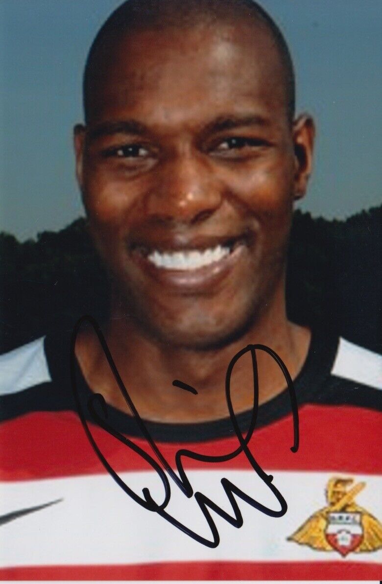 DONCASTER ROVERS HAND SIGNED SHELTON MARTIS 6X4 Photo Poster painting 1.