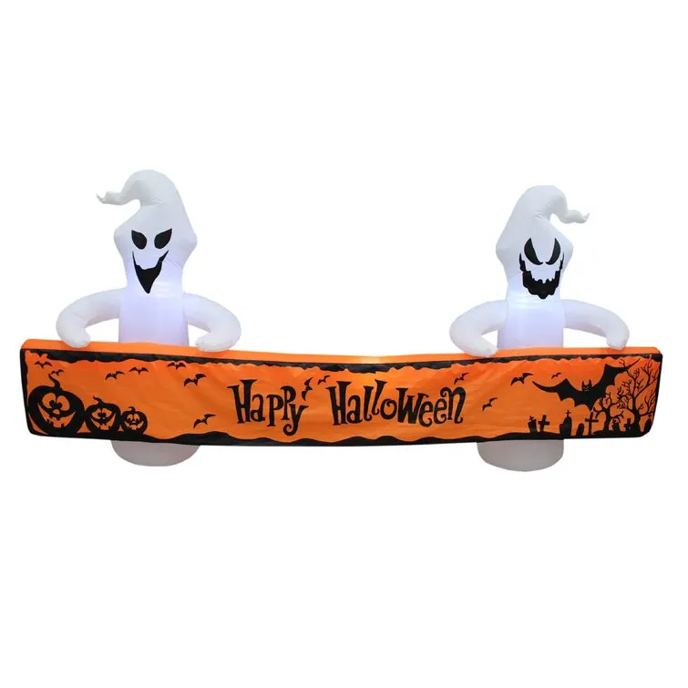 Ghosts with Banner Inflatable