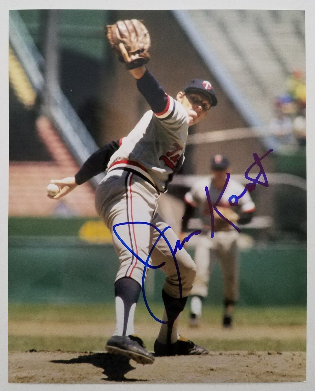 Jim Kaat Signed Minnesota Twins 8x10 Metallic Photo Poster painting Yankees 16x Gold Glove RAD