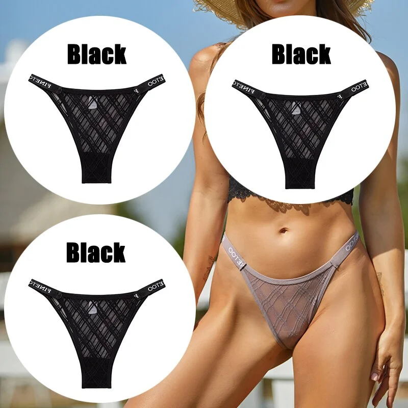 Billionm Sexy Underwear for Women Perspective Thong G-string Lace Panties Breathable Intimates Lingerie Female Soft Undearpants
