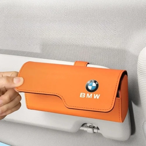 Leather Car Glasses Storage Box
