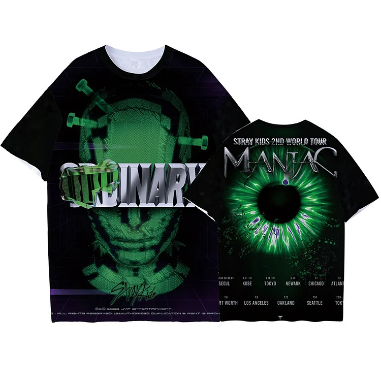 Stray Kids ODDINARY Album 3D Print T-shirt