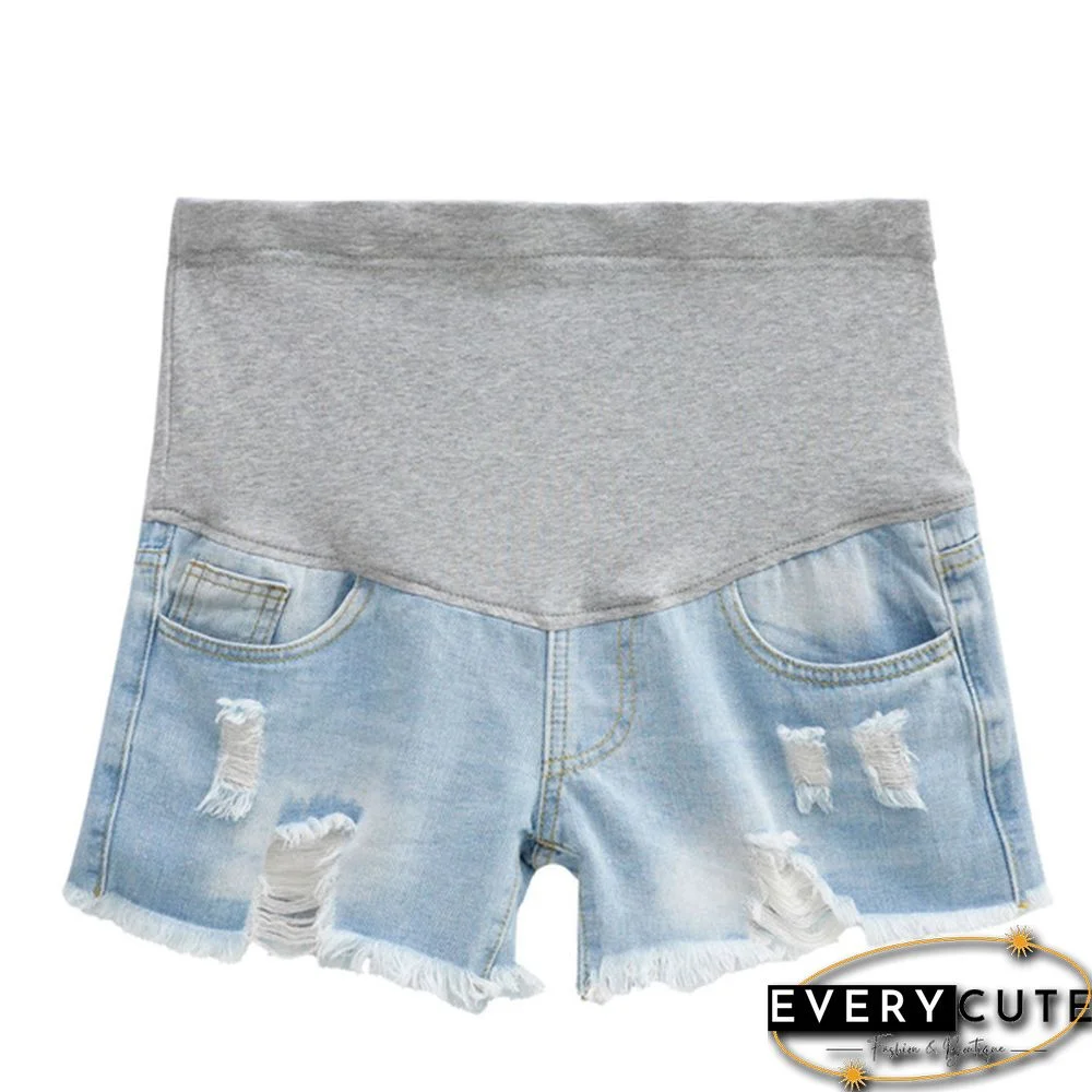 Pregnant women's Denim Shorts Summer Pregnant Casual Short For Women Pregnacy Shorts