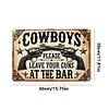 Cowboy - Vintage Metal Signs - 20*30cm/30*40cm - Western