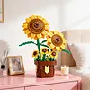 Artificial Flower Building Blocks for Adults Women for Home Decor (Sunflower)