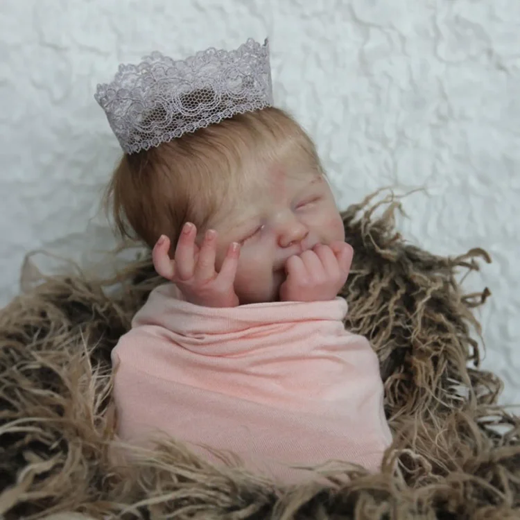  17'' Kids Reborn Newborn Baby Doll Girl Navola, Handmade Huggable Newborn Baby Doll - Reborndollsshop®-Reborndollsshop®