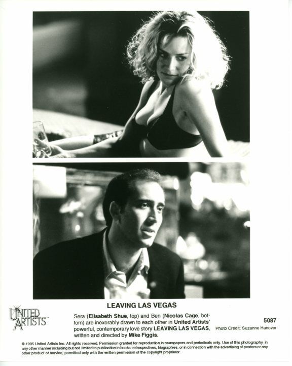 Elisabeth Shue Nicolas Cage Leaving Las Vegas Original Press 8X10 Photo Poster painting