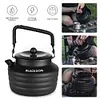 1.3L Outdoor Camping Kettle with Handle Anti-Slip Pot Tourist Cookware Supplies