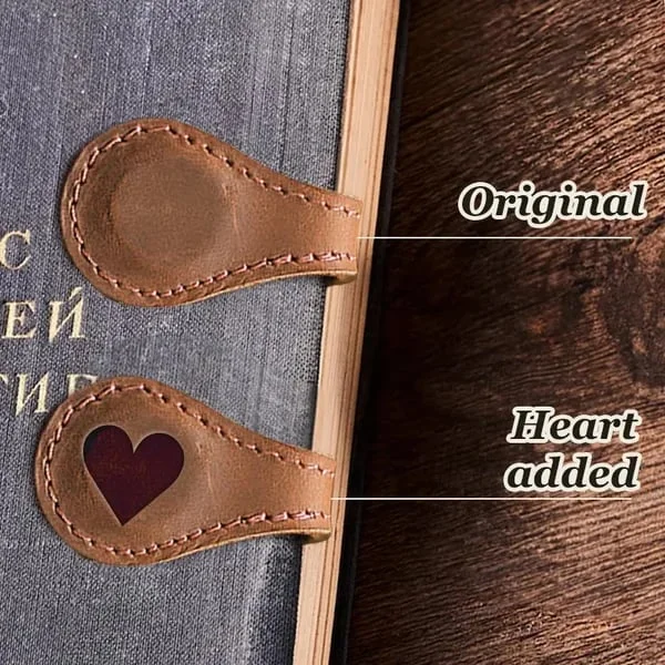 TimelessMark - LAST DAY SALE 75% OFF - Personalized Magnetic Leather Bookmark