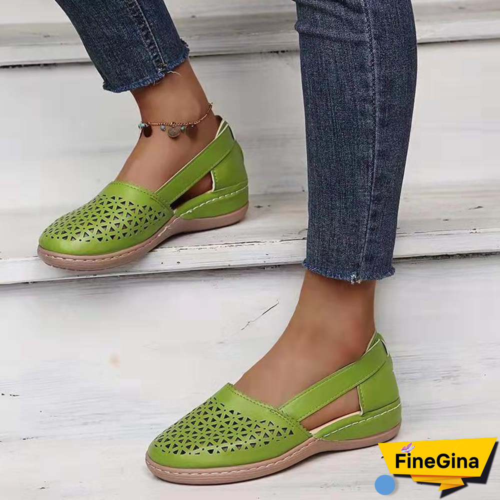 Summer Women Sandals Wedges Orthopedic Hollow Out Ladsies Casuasl Shoes Slip On Vintage Female Sandals Chaussure Femme Sandals