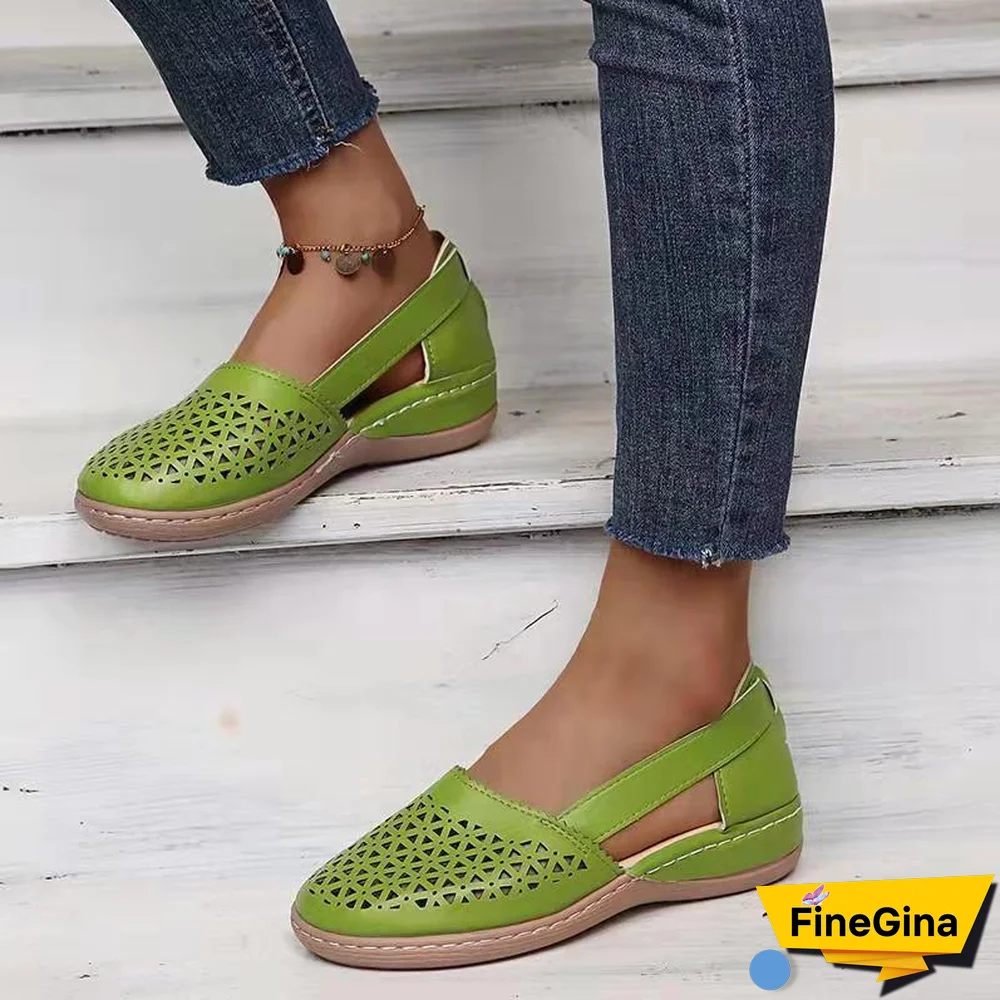 Summer Women Sandals Wedges Orthopedic Hollow Out Ladsies Casuasl Shoes Slip On Vintage Female Sandals Chaussure Femme Sandals