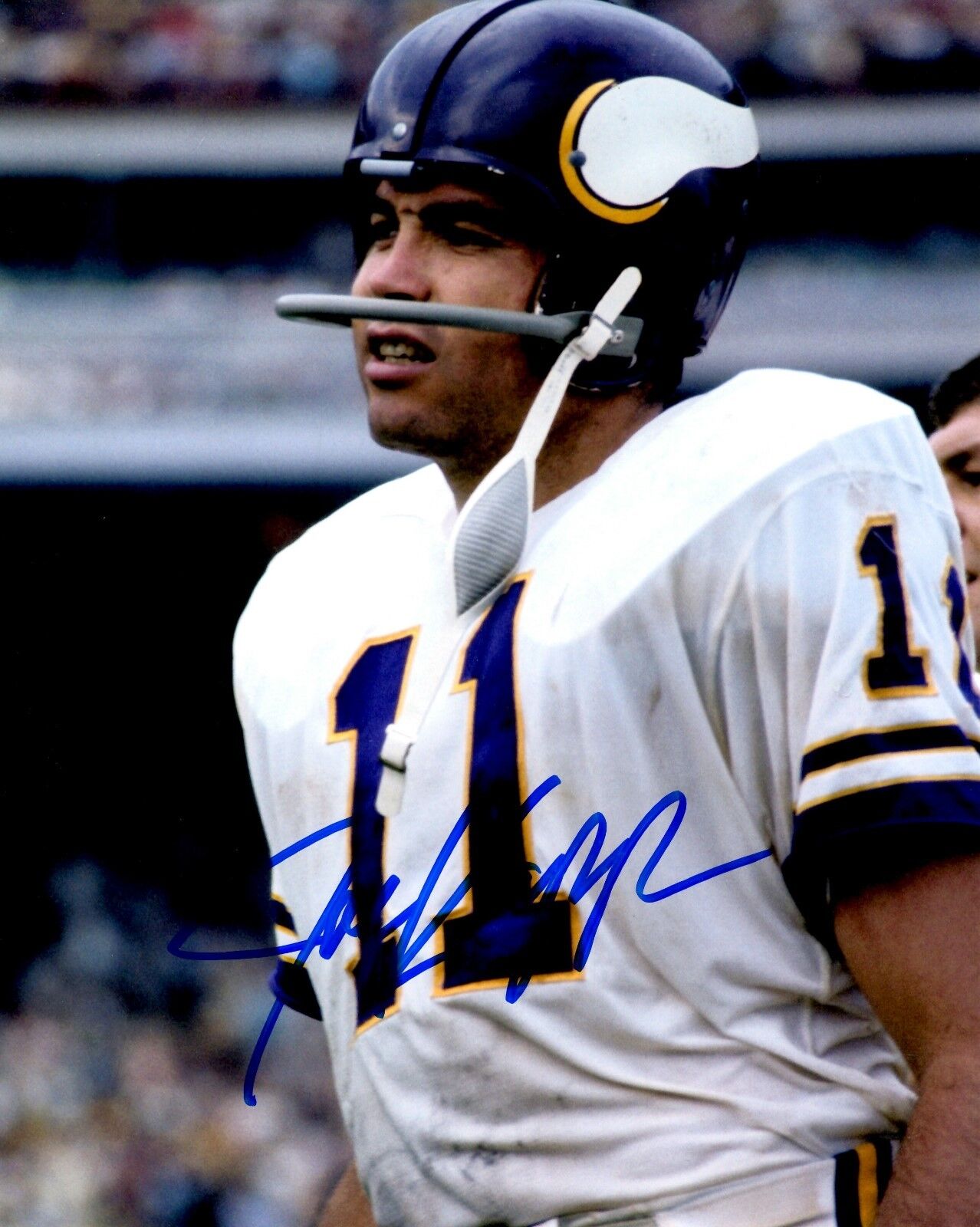 Signed 8x10 JOE KAPP Minnesota Vikings Autographed Photo Poster painting - w/COA