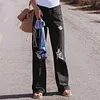 Women's High Waist Casual Ripped Long Jeans