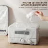10/20/40 Pi&egrave;ces Housse anti-poussi&egrave;re jetable &eacute;paissie transparent