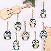 8Pcs Little Penguin Diamond Painting Keychain （Double-Sided)