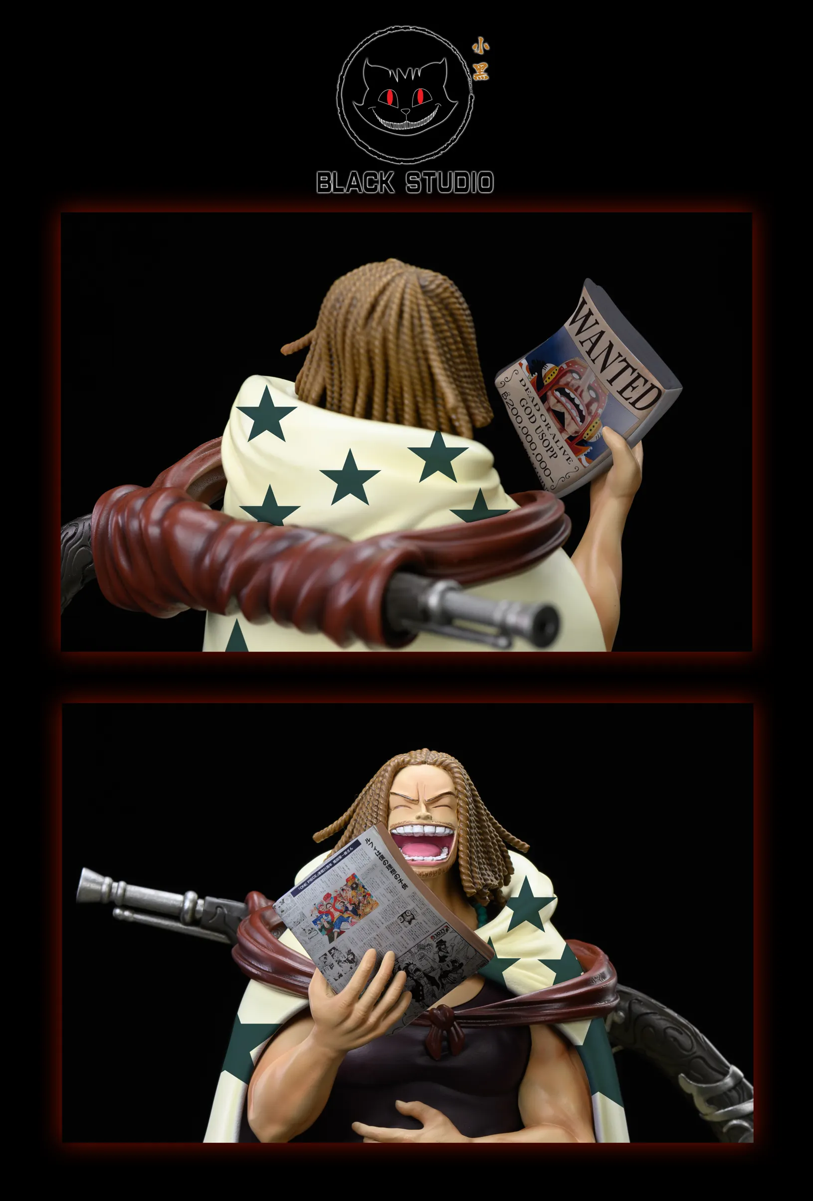 Red Hair Pirates Yasopp & Rockstar - ONE PIECE Resin Statue 